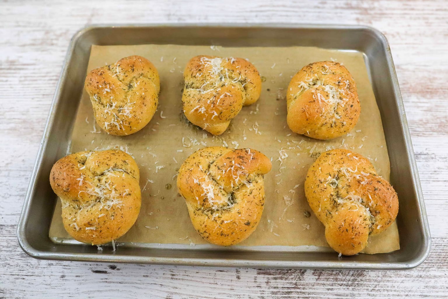 Fresh Milled Flour Dill Butter Garlic Knots