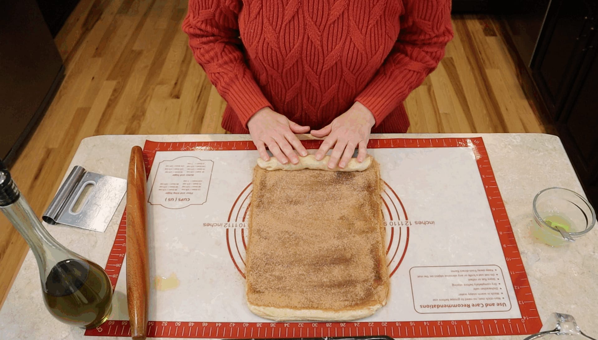 Cinnamon swirl bread made with fresh milled flour