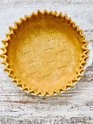unbaked fresh milled flour pie crust
