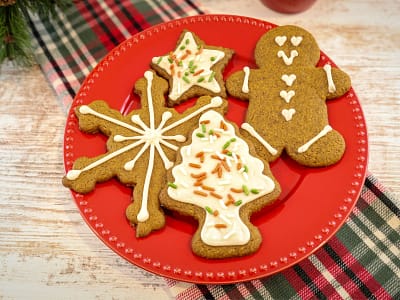 Soft, Chewy Gingerbread Cookies Made with Freshly Milled Flour