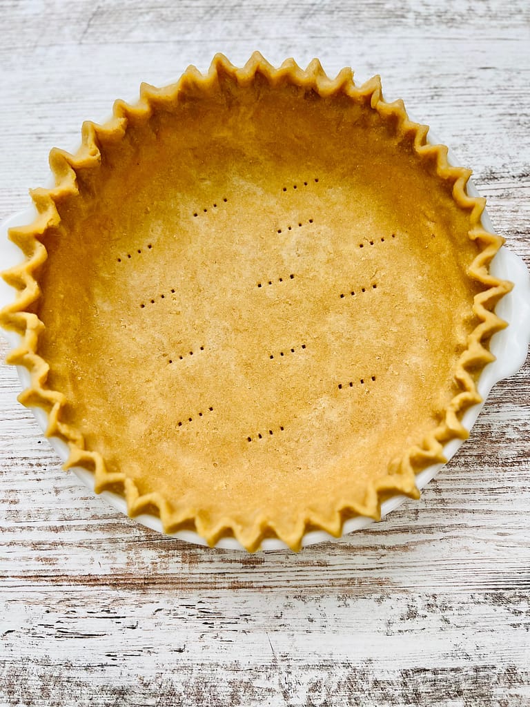 unbaked fresh milled flour pie crust