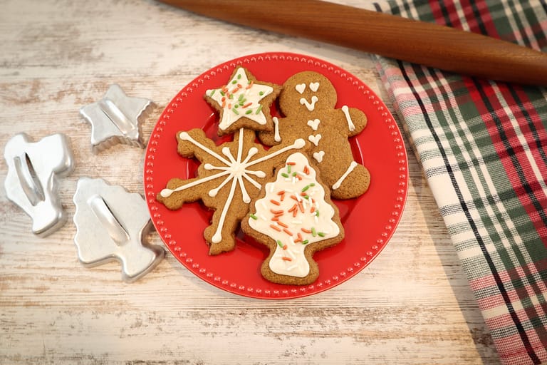 Soft, Chewy Gingerbread Cookies Made with Freshly Milled Flour